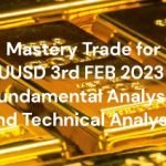 Mastery Trade for XAUUSD 3rd FEB 2023 for Fundamental Analysis and Technical Analysis
